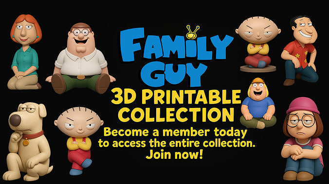 Family Guy 3D Printable Collection 3D print model