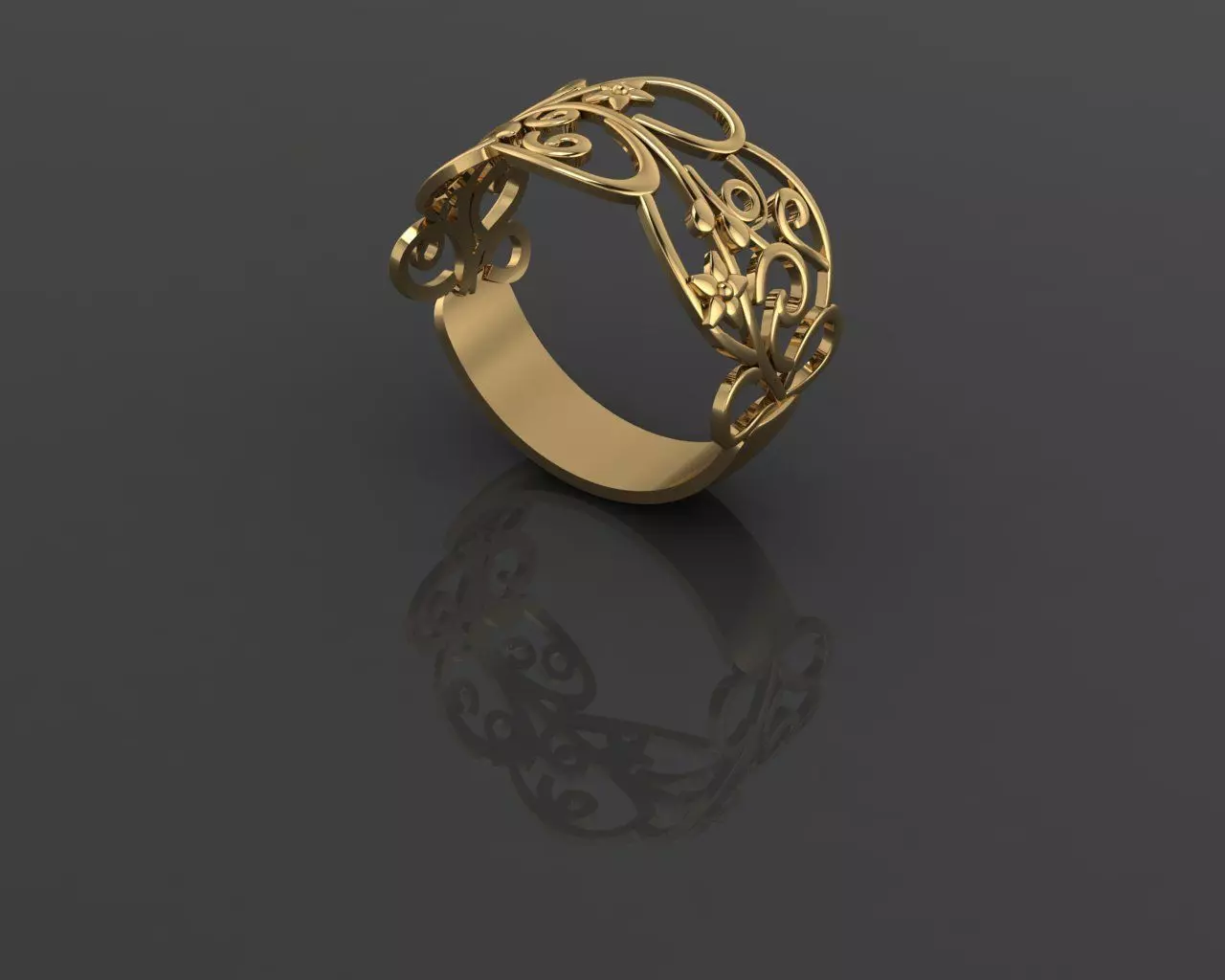 Women Ring 3D print model_0