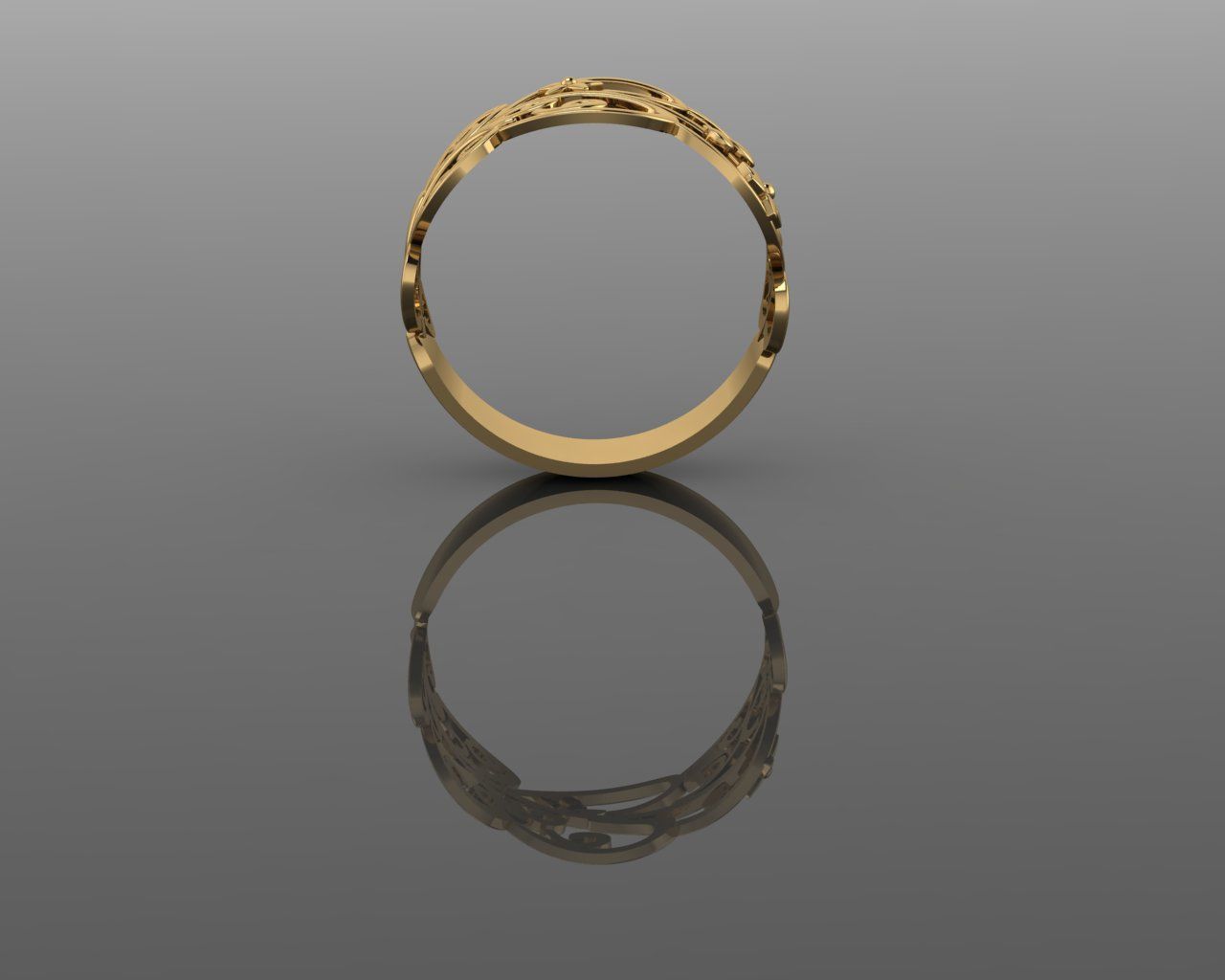 Women Ring 3D print model_1