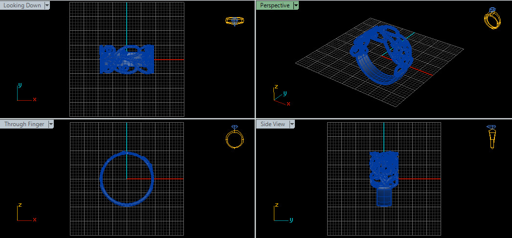 Women Ring 3D print model_28