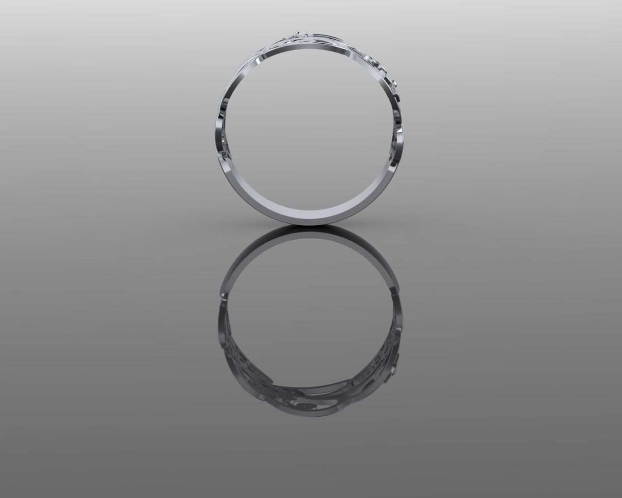 Women Ring 3D print model_8