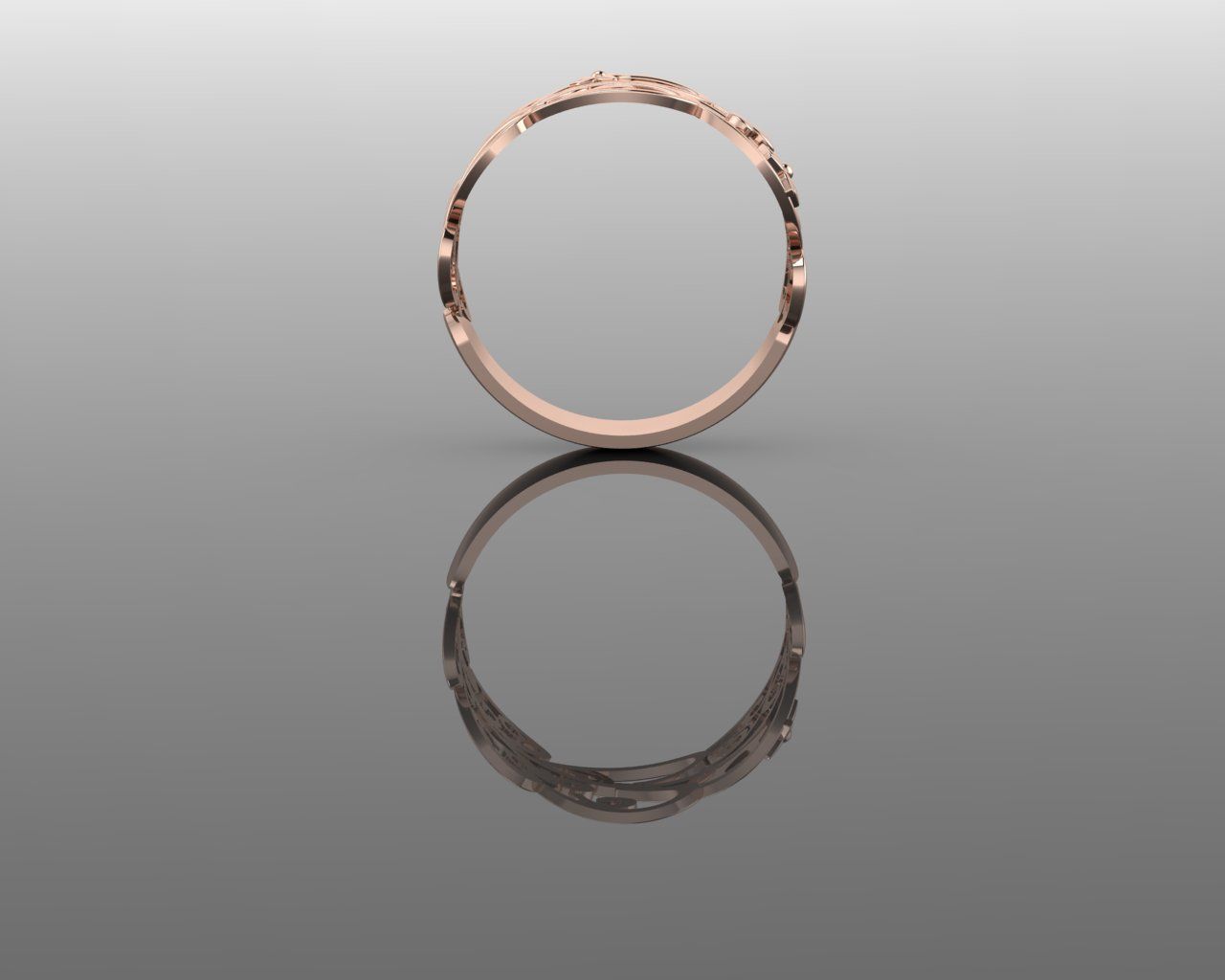 Women Ring 3D print model_15