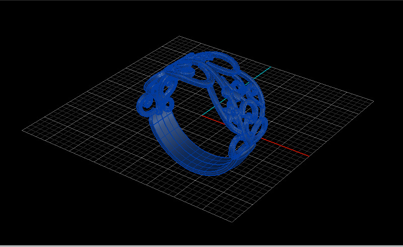 Women Ring 3D print model_32