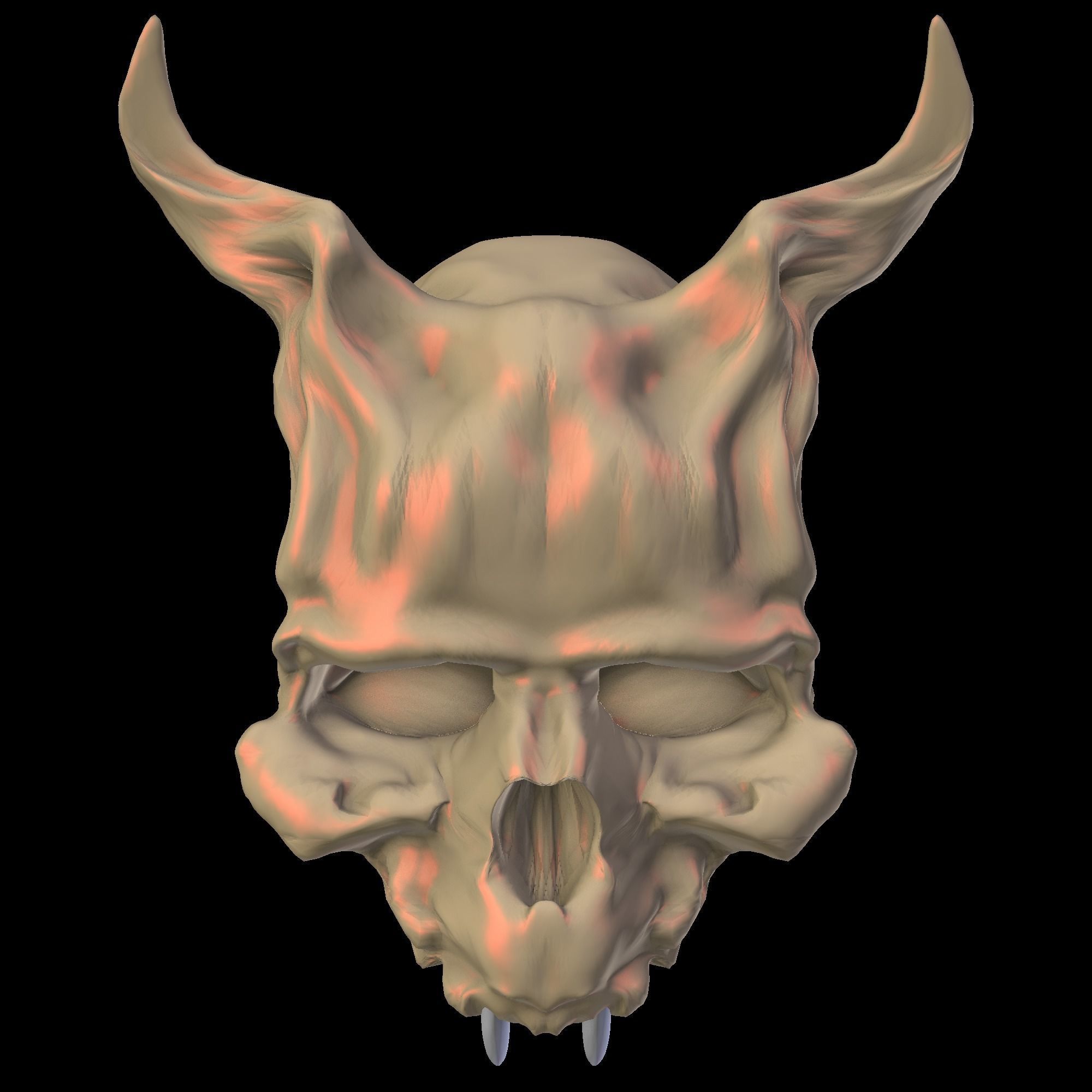Horned Skull Free 3D model