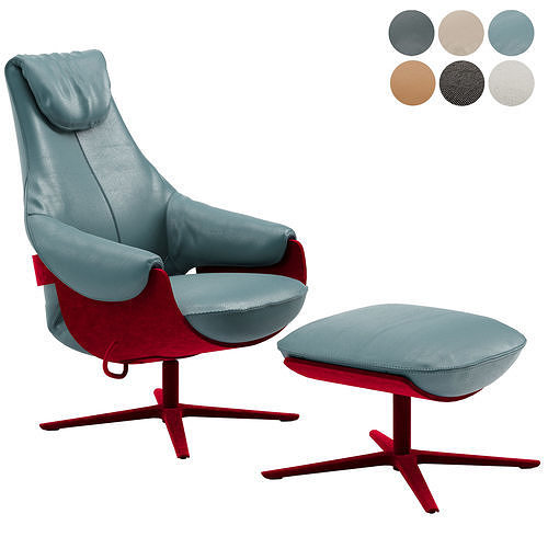 Leolux LXR10 Armchair 3D model