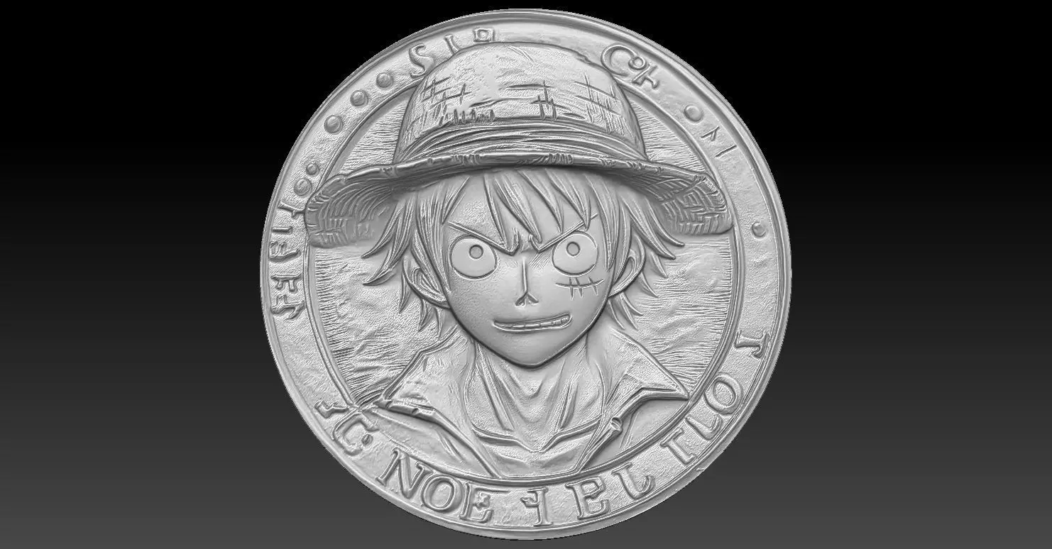 1 LUFFY CNC Relief Model 3D print model