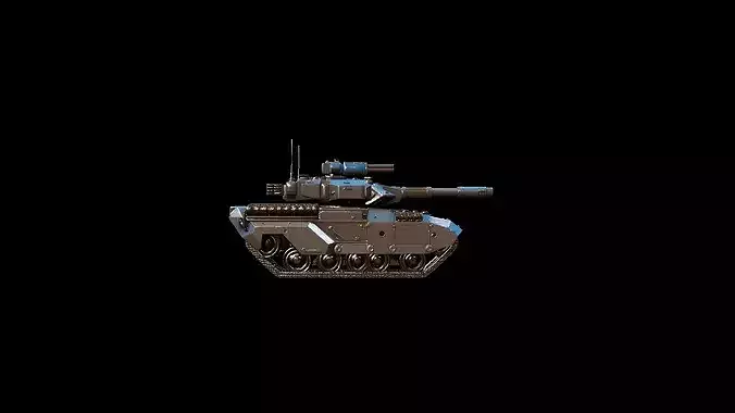 futuristic concept sci-fi design  tank 3D model 5