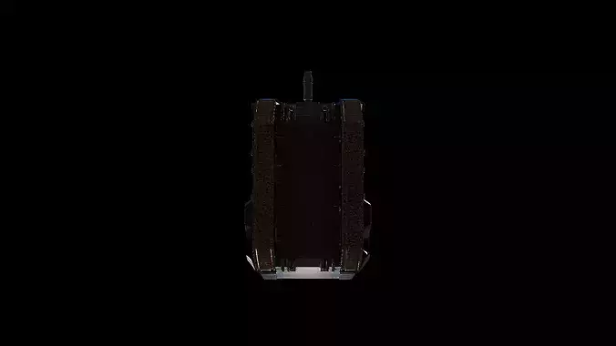 futuristic concept sci-fi design  tank 3D model 7