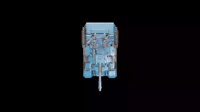 futuristic concept sci-fi design  tank 3D model 6