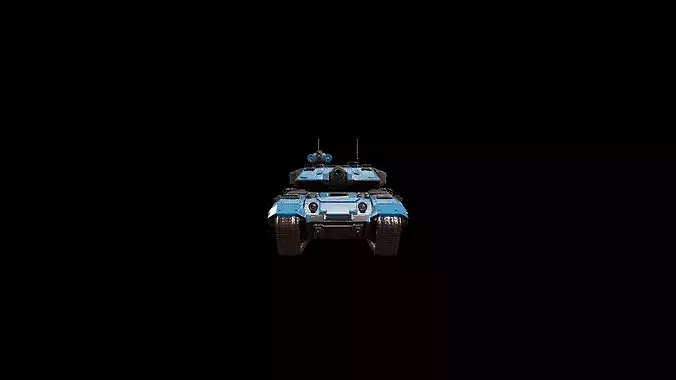 futuristic concept sci-fi design  tank 3D model 2