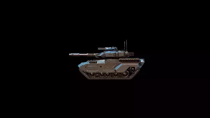 futuristic concept sci-fi design  tank 3D model 4