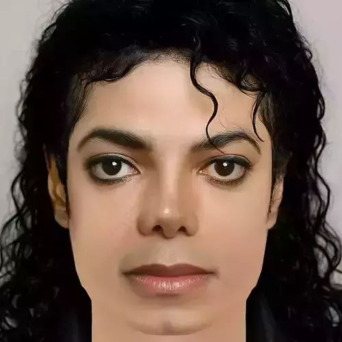 Michael Jackson Head - Low poly head for game