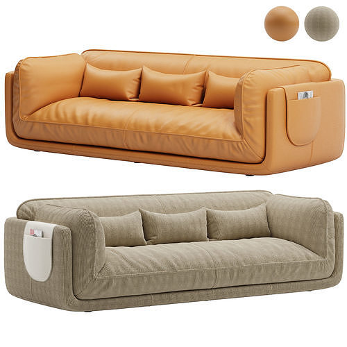 Leolux Lunetta Sofa LXR30 Part One 3D model