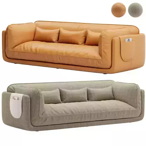 Leolux Lunetta Sofa LXR30 Part One 3D model