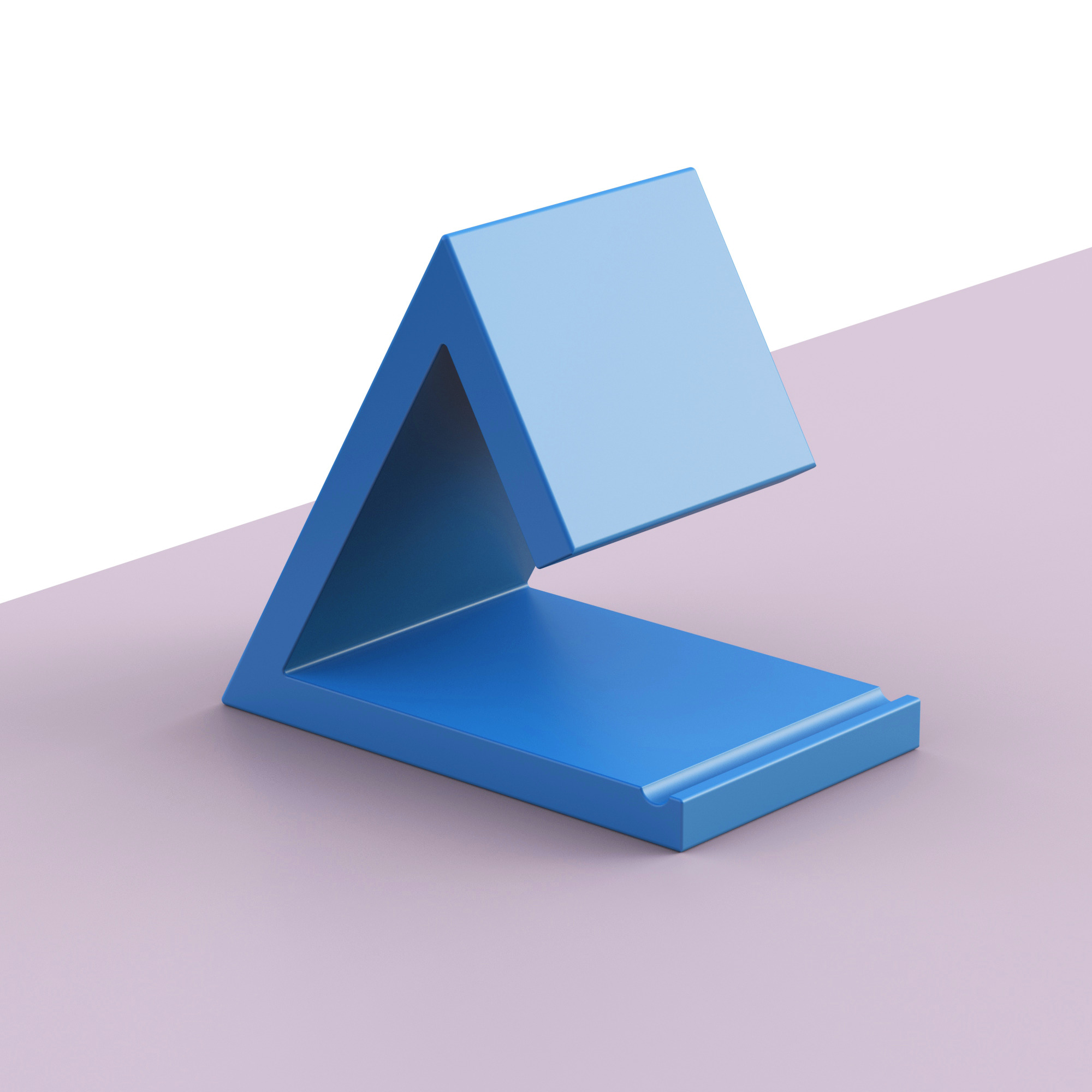 Triangle Book Holder Tablet Kindle Holder Nightstand Book Stand 3D print model_5