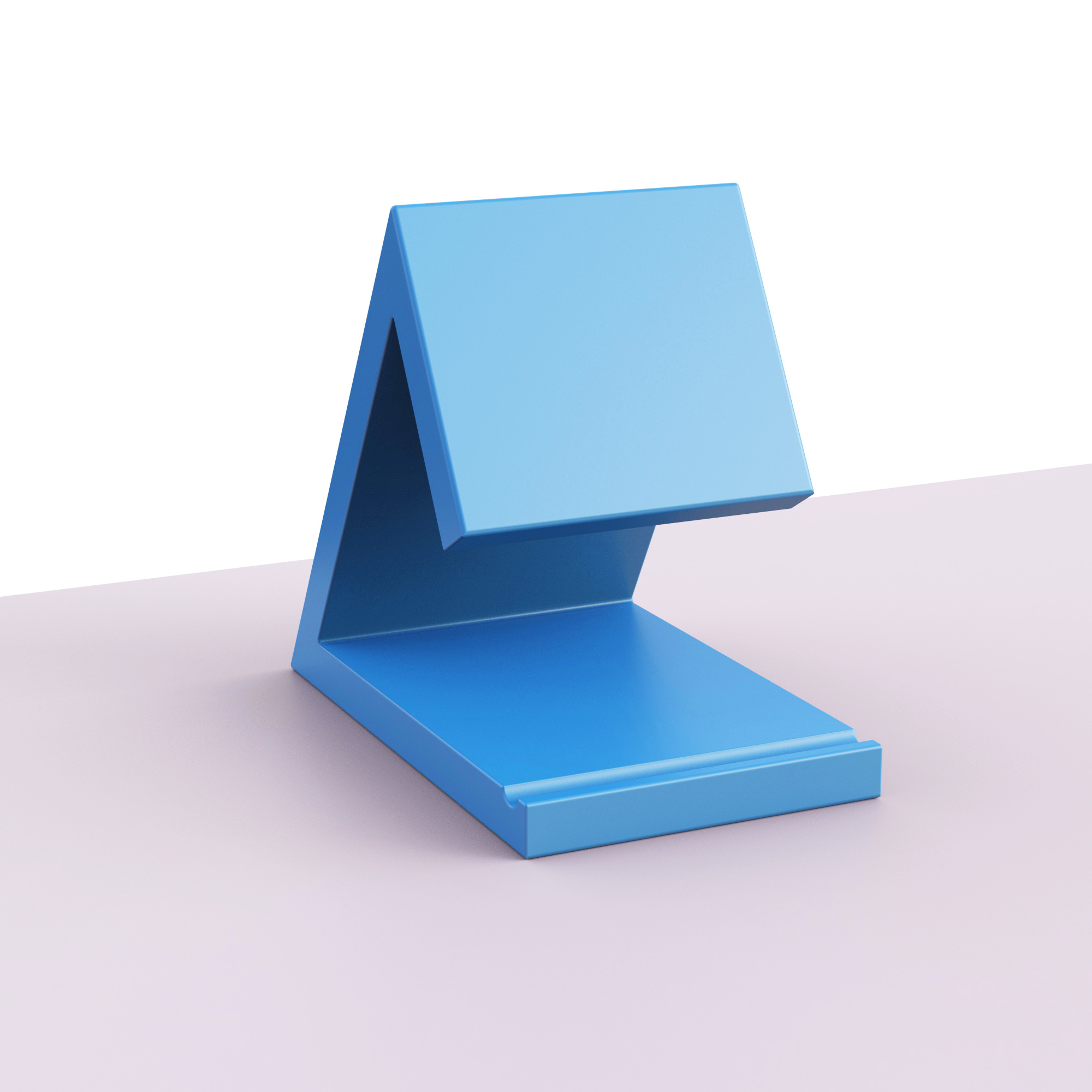 Triangle Book Holder Tablet Kindle Holder Nightstand Book Stand 3D print model_6