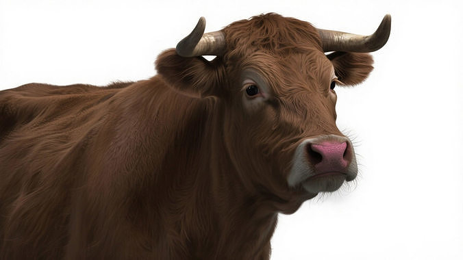 Rigged Cattle with 4k textures and animations 3D model