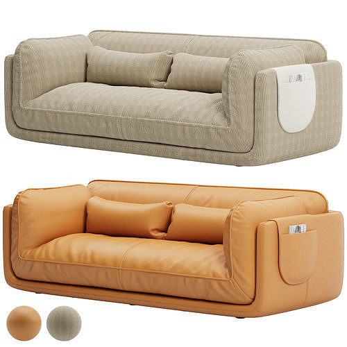 Leolux Lunetta Sofa LXR30 Part Two 3D model