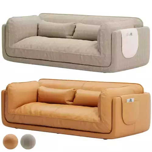 Leolux Lunetta Sofa LXR30 Part Two 3D model