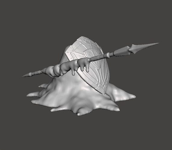 HOPLITE MONSTER MINIATURE MODEL FOR FANTASY GAMES RPG DND 3D print model
