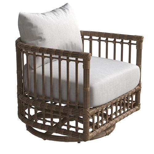 Newport Barrel Swivel Chair Summer Classics 3D model