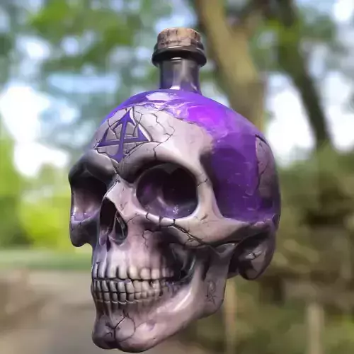 Cursed Skull Elixir Bottle
