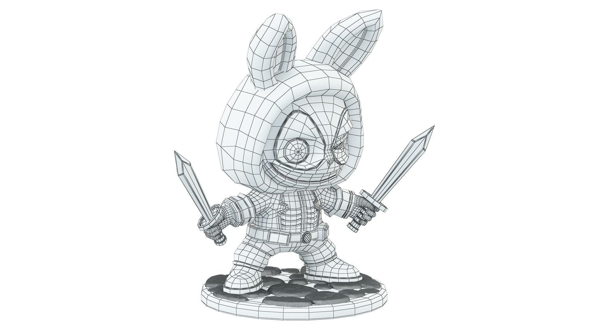 LABUBU Deadpool  3D model_9