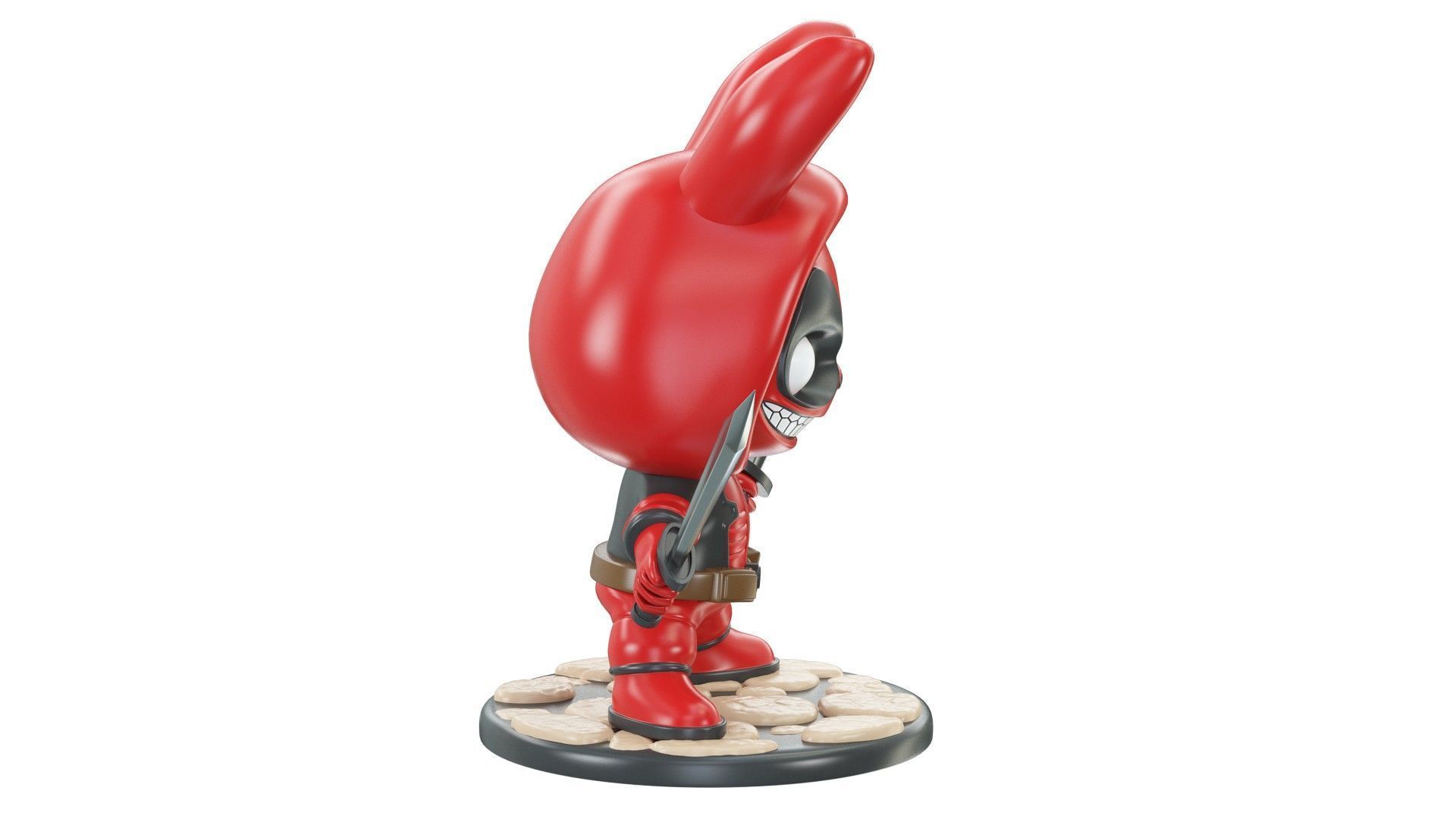 LABUBU Deadpool  3D model_2