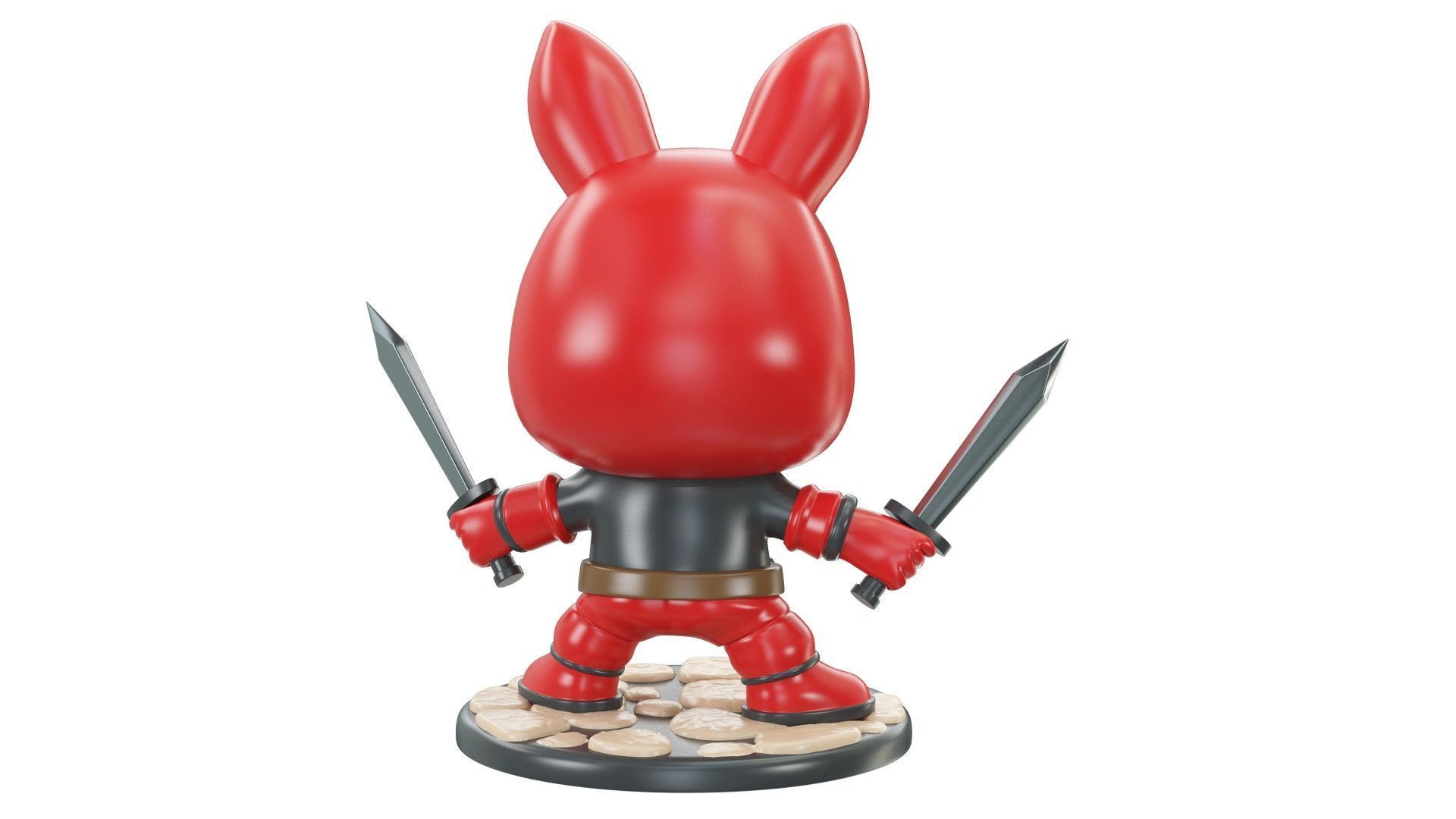 LABUBU Deadpool  3D model_4