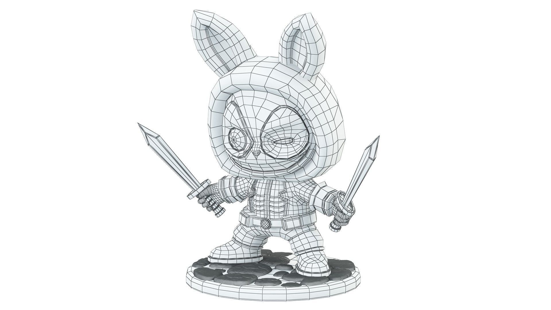 LABUBU Deadpool  3D model_15