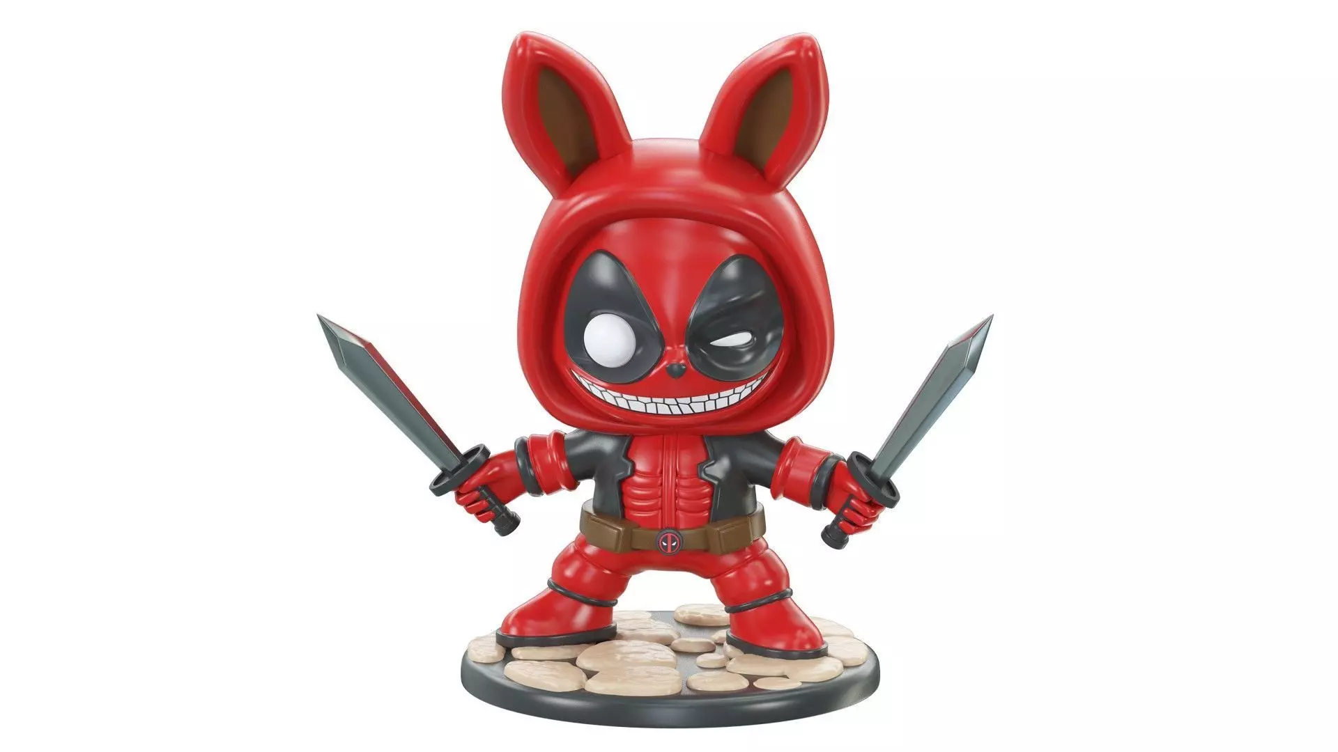 LABUBU Deadpool  3D model_0