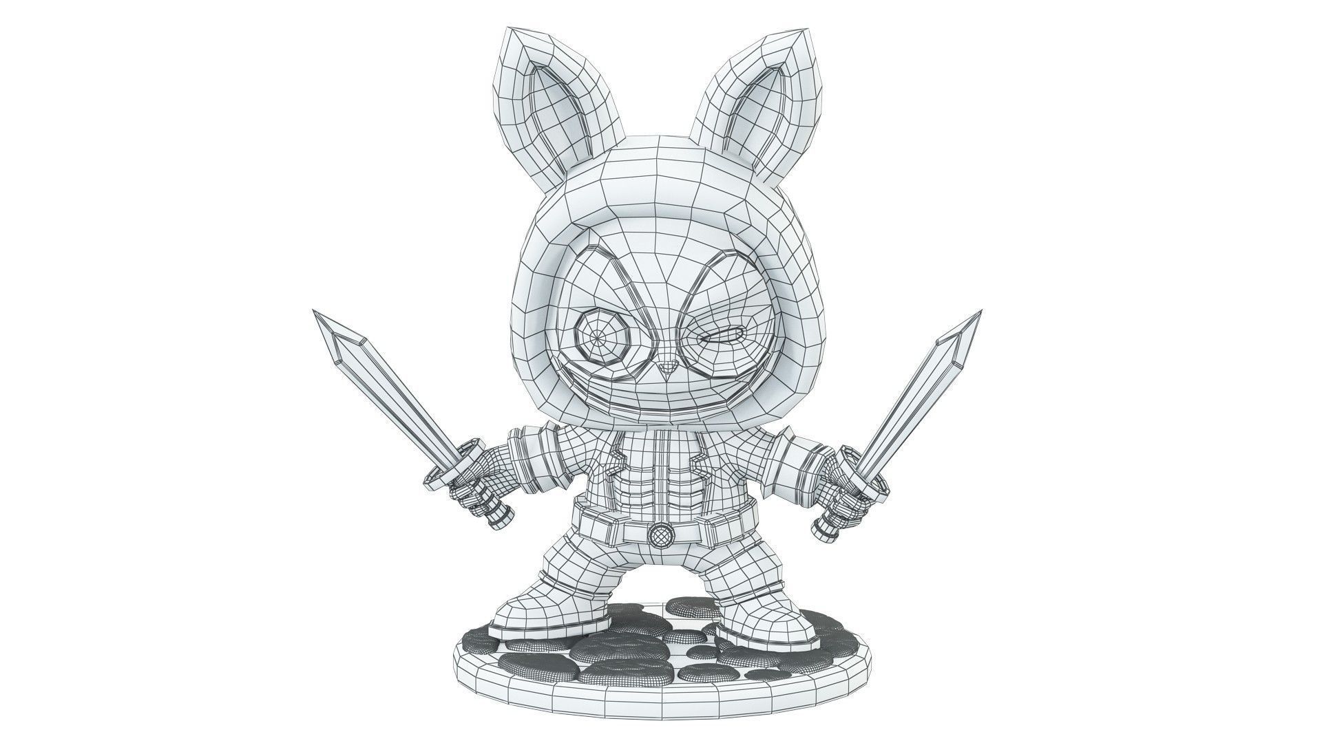 LABUBU Deadpool  3D model_8