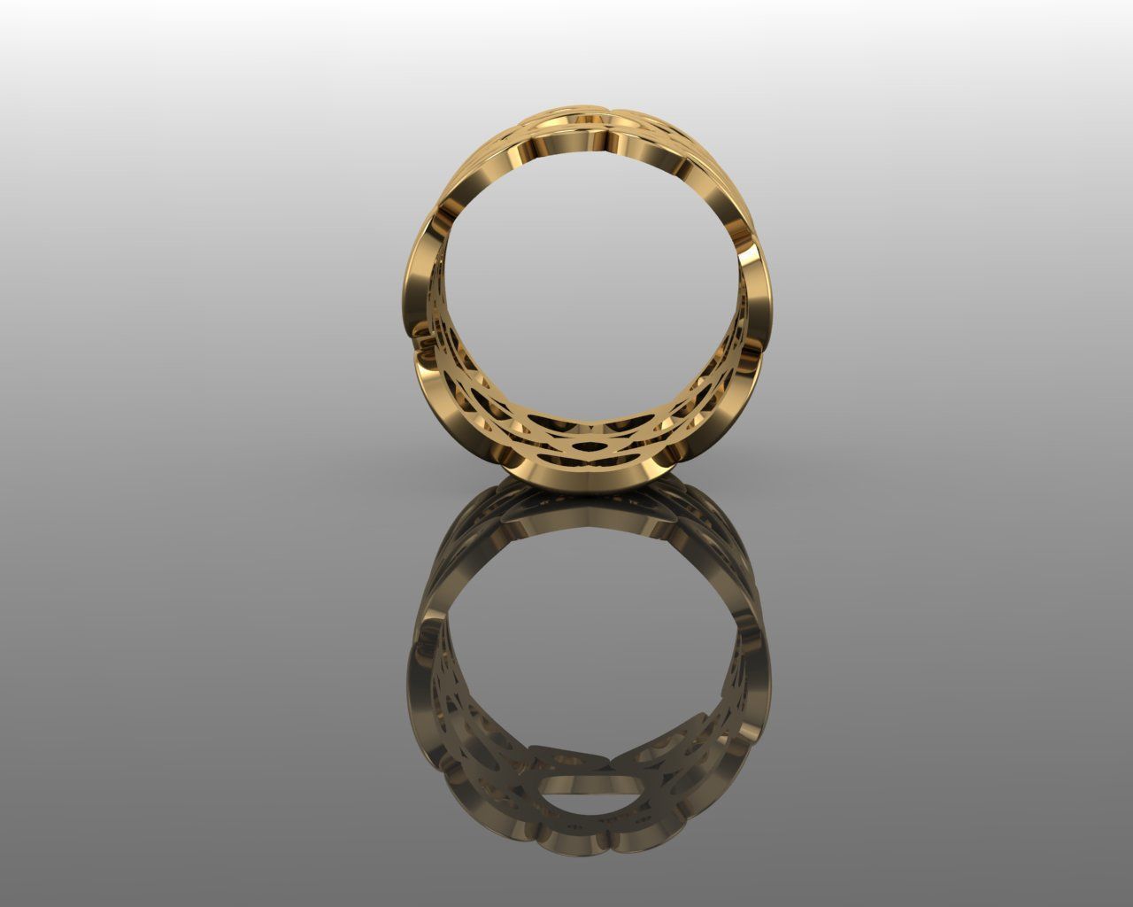 Women Ring 3D print model_1