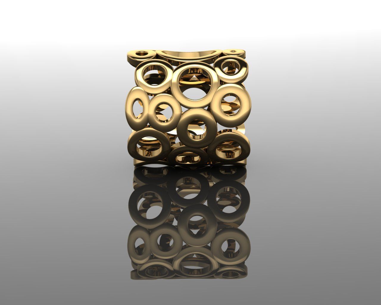 Women Ring 3D print model_4