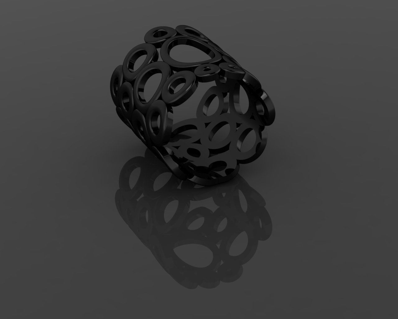 Women Ring 3D print model_18