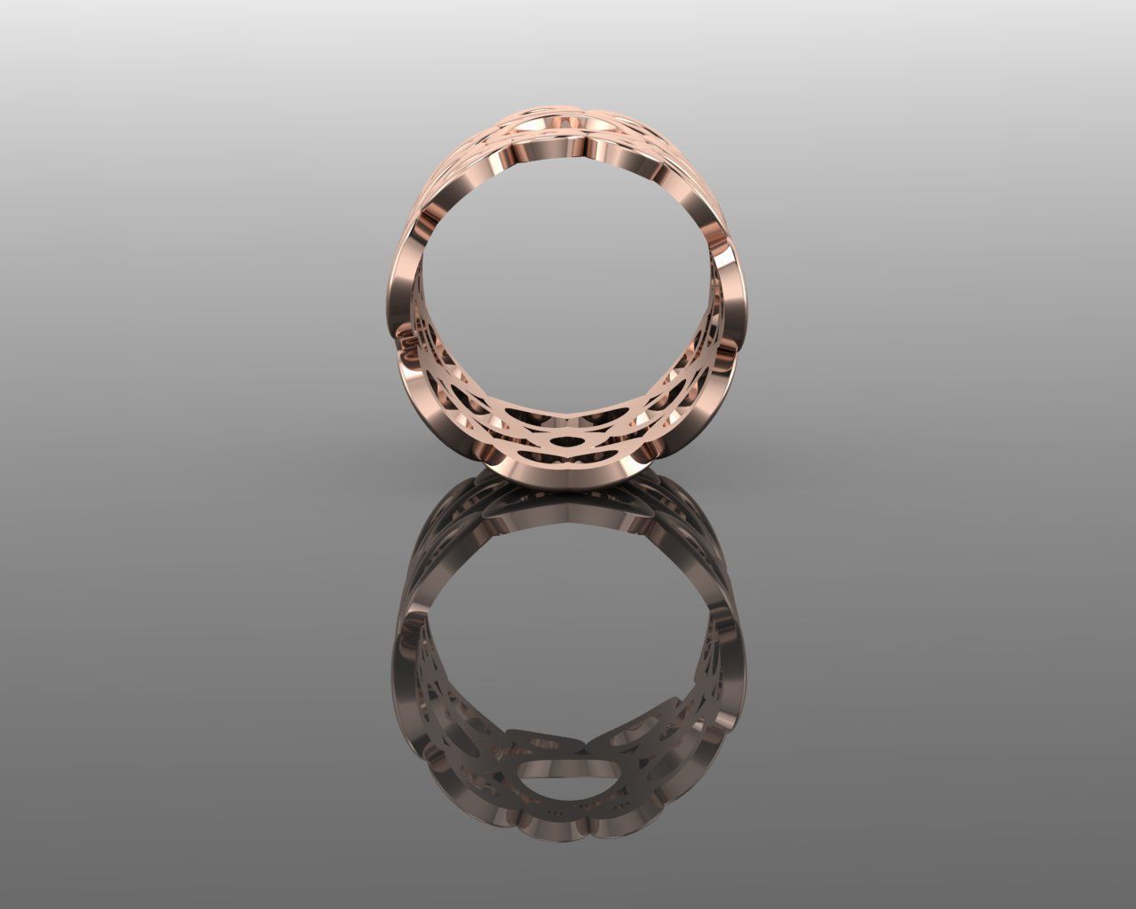 Women Ring 3D print model_13