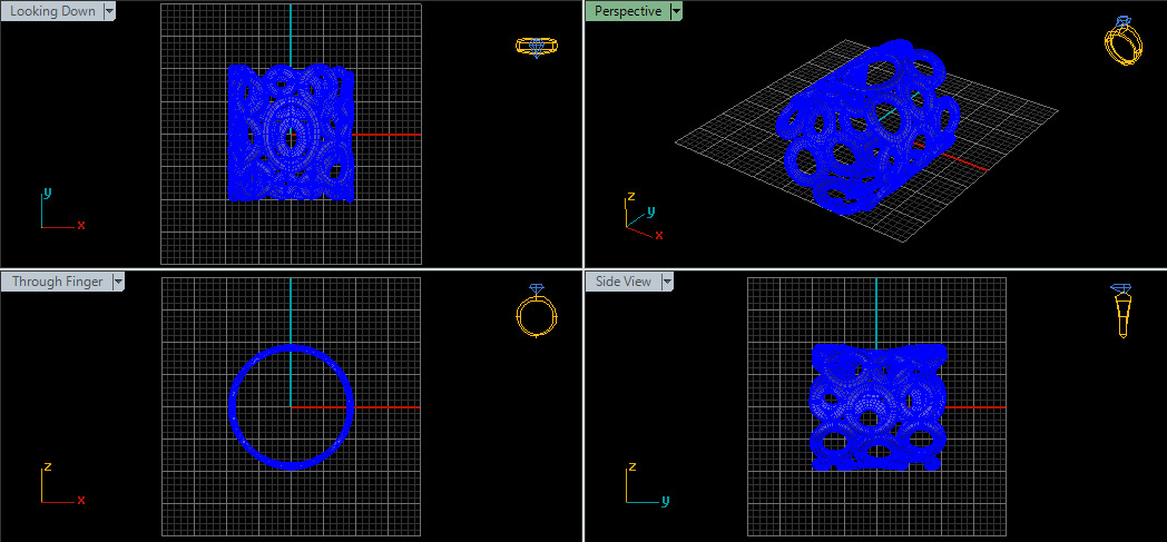Women Ring 3D print model_24