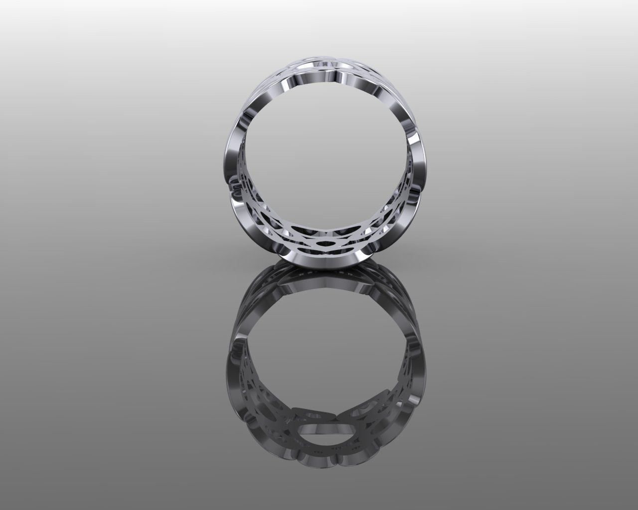 Women Ring 3D print model_7