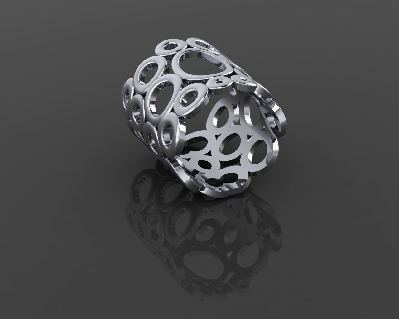 Women Ring 3D print model_6