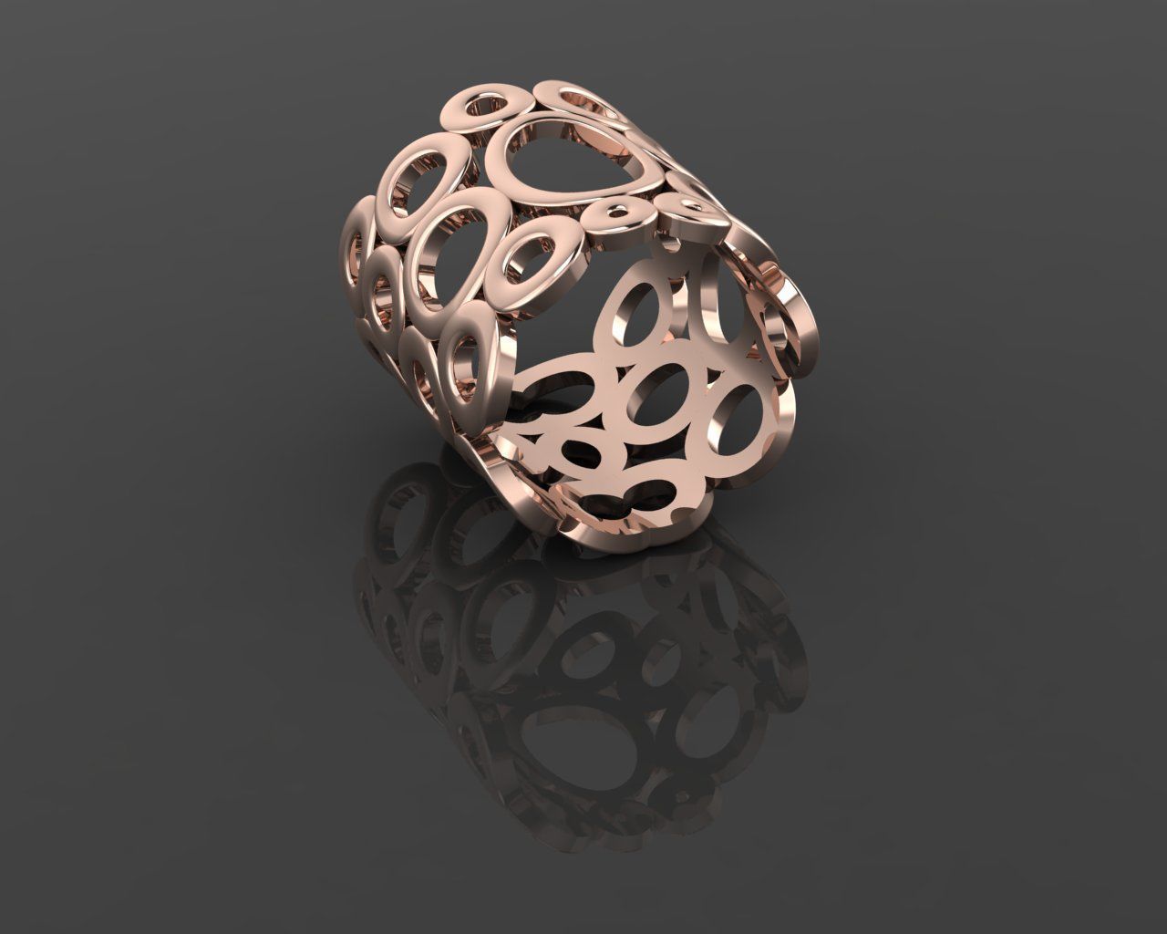 Women Ring 3D print model_12