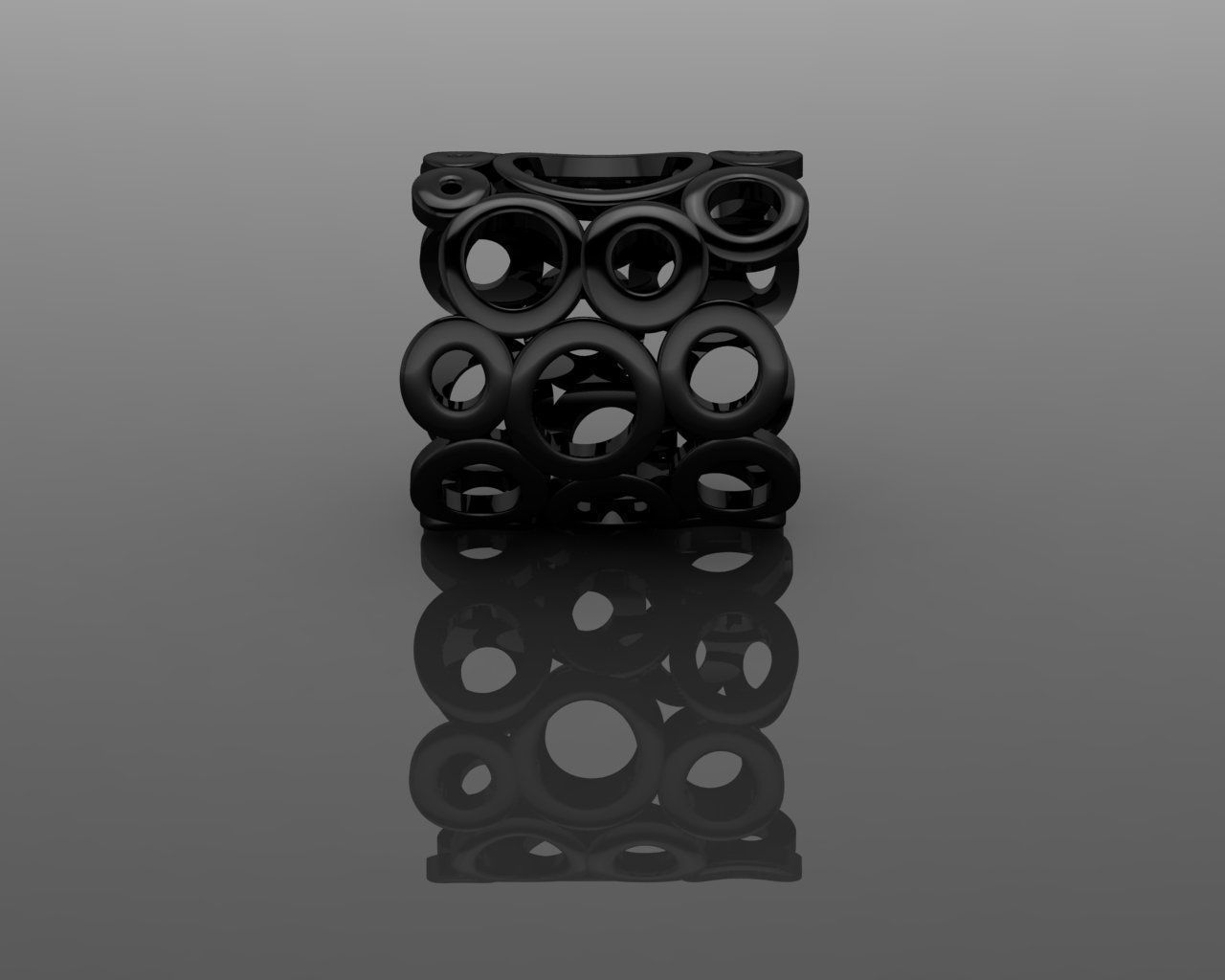 Women Ring 3D print model_23