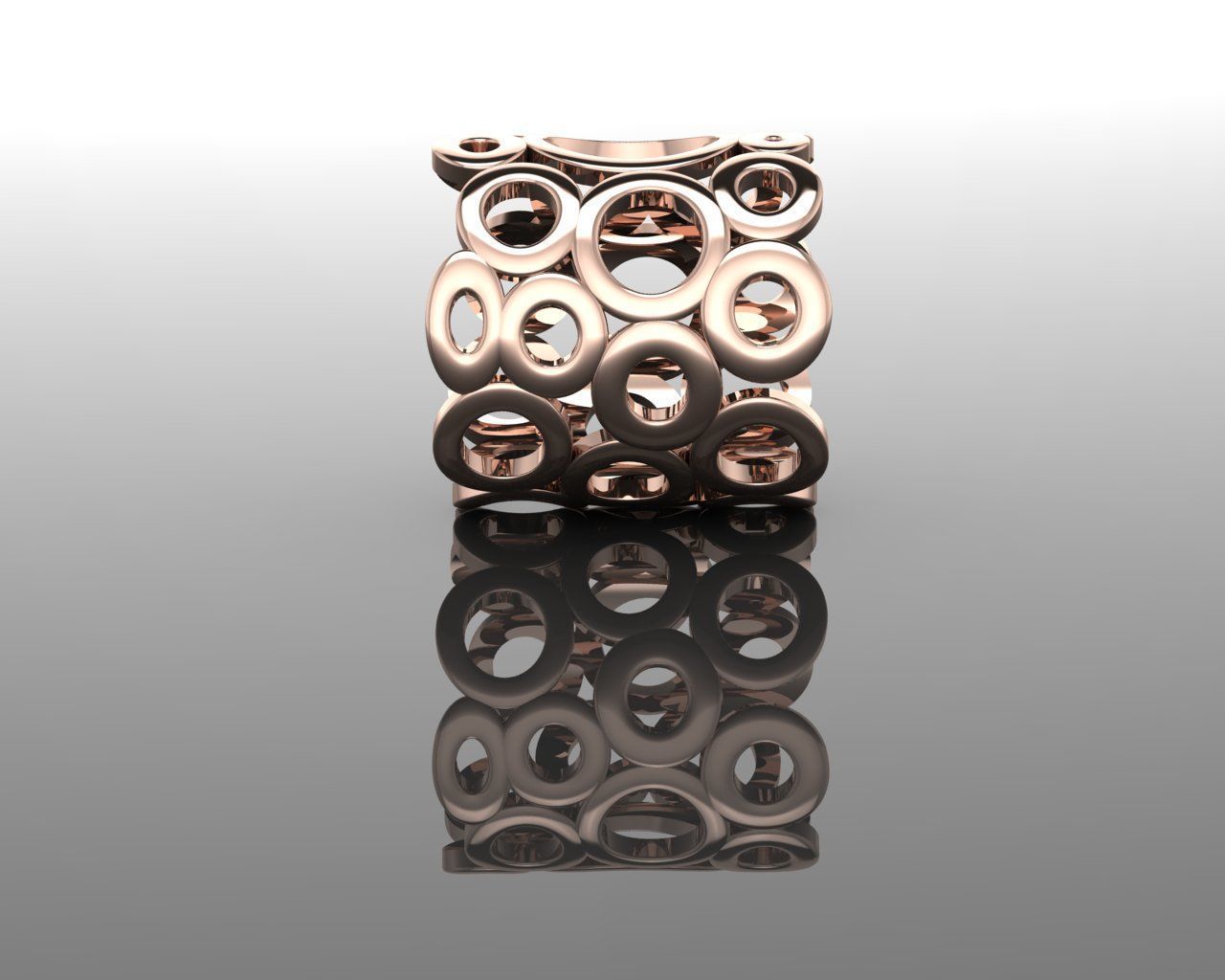 Women Ring 3D print model_16