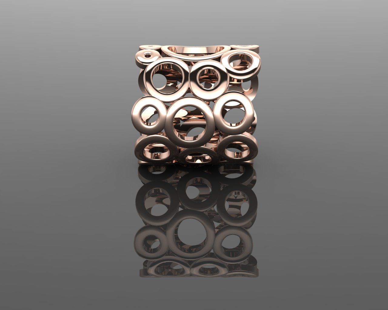 Women Ring 3D print model_17