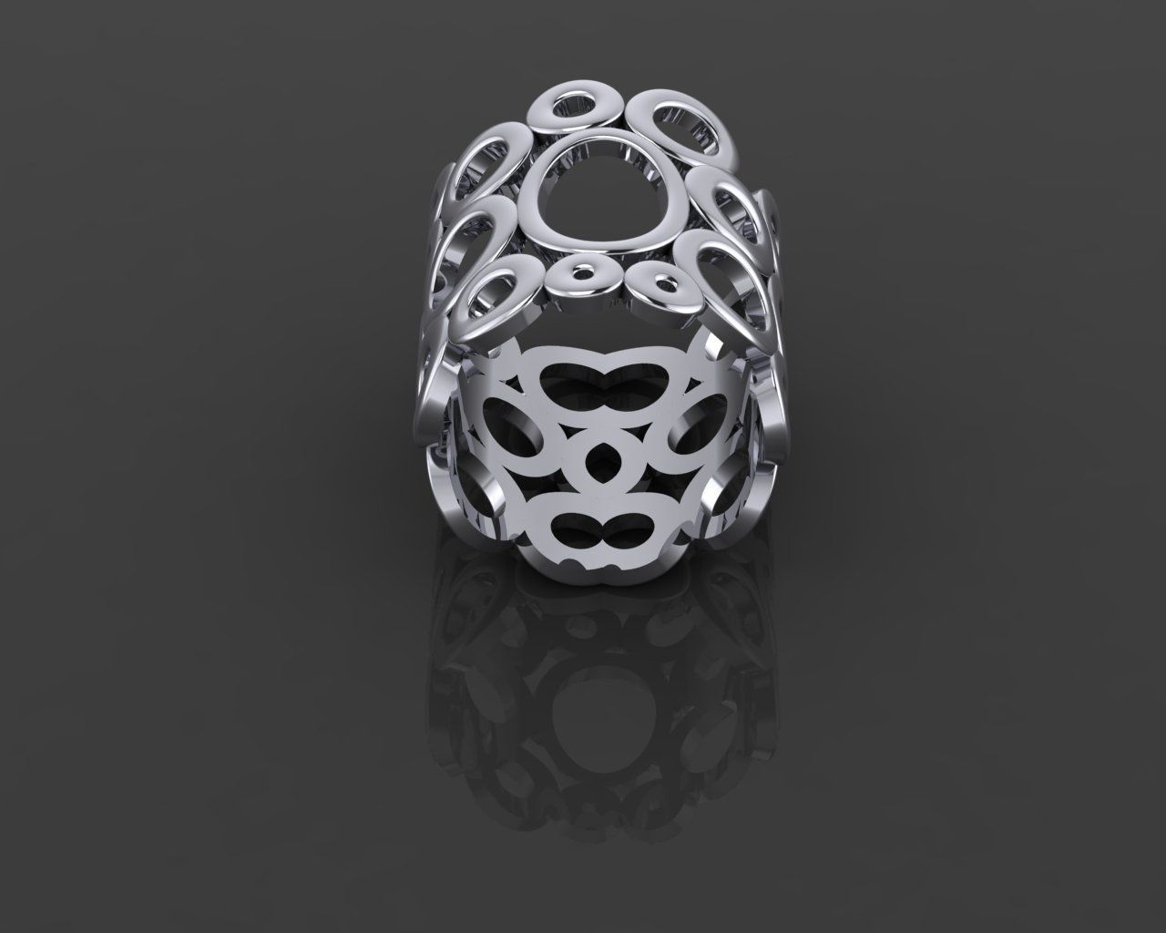 Women Ring 3D print model_8