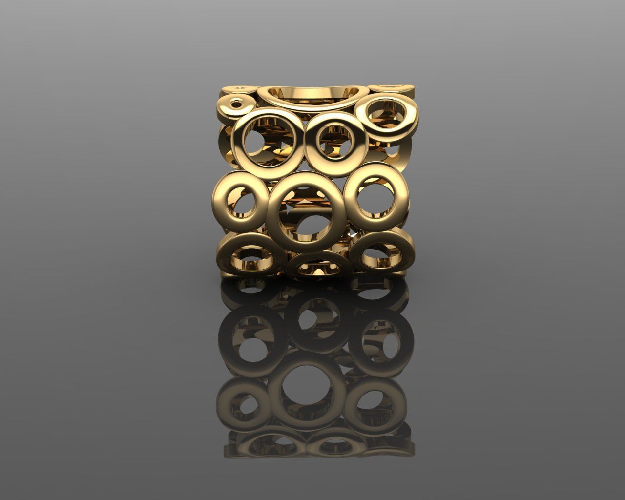Women Ring 3D print model_5
