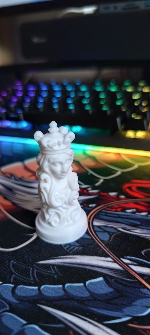 Custom chess set and board  3D print model_8