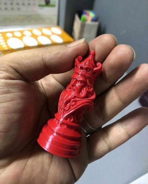 Custom chess set and board  3D print model_4