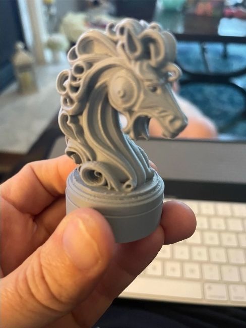 Custom chess set and board  3D print model_6