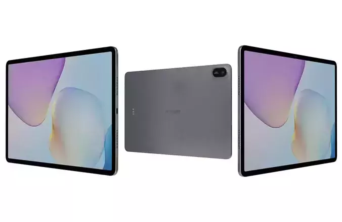 Huawei MatePad 11 5 2025 Specs Gray Low-poly 3D model
