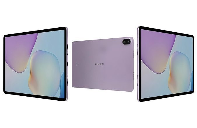 Huawei MatePad 11 5 2025 Specs Violet Low-poly 3D model